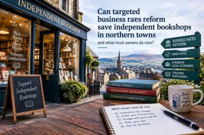 Can targeted business rates reform save independent bookshops in northern towns and what must owners do now