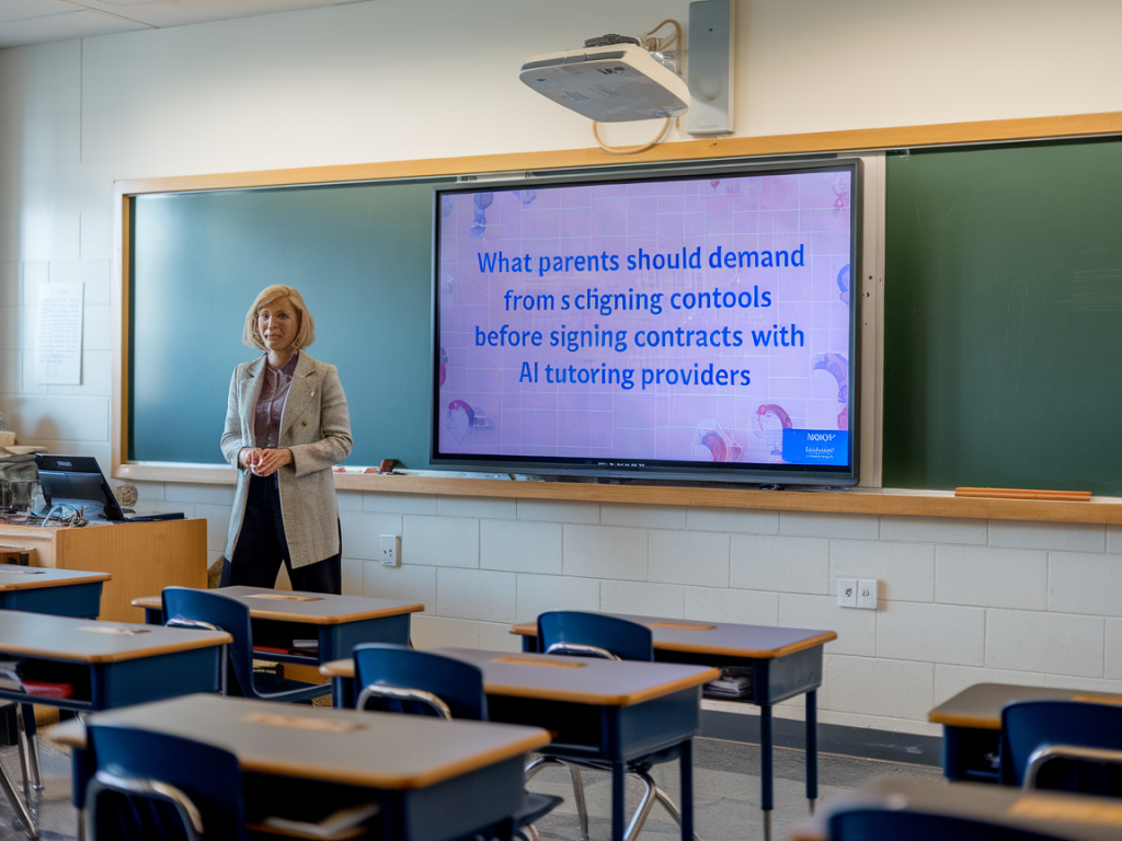 What parents should demand from schools before signing contracts with ai tutoring providers
